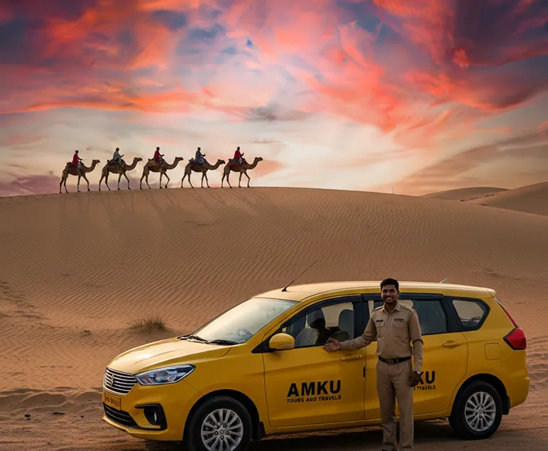 Jaisalmer Sightseeing Taxi - Forts, Sand Dunes & Desert Experience