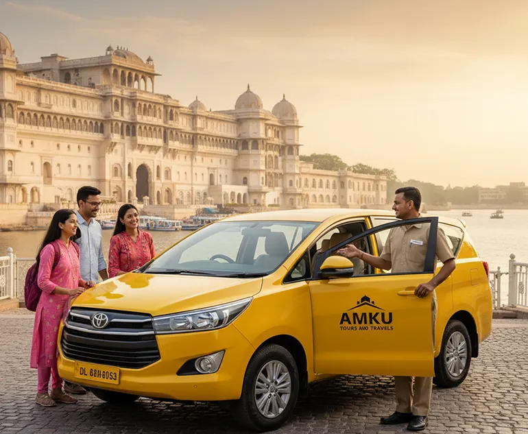 Rajasthan Sightseeing Taxi - Forts, Palaces, Lakes & Desert Experience