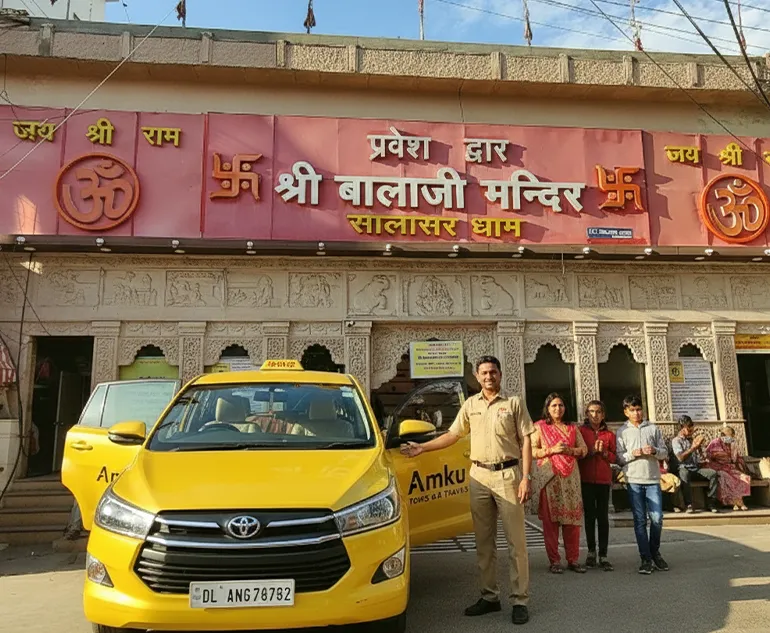 Delhi to Salasar Balaji Taxi Tour - Smooth Pilgrimage Journey