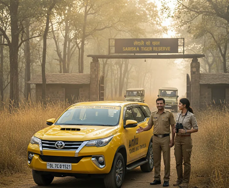 Delhi to Sariska Taxi Tour - Smooth & Safe Journey